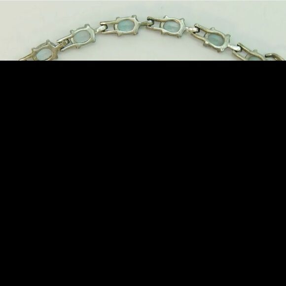 Artisan 925 Quartz & Pearl Pendant Necklace CZ Drop Earrings & Topaz Bracelet - Picture 9 of 12